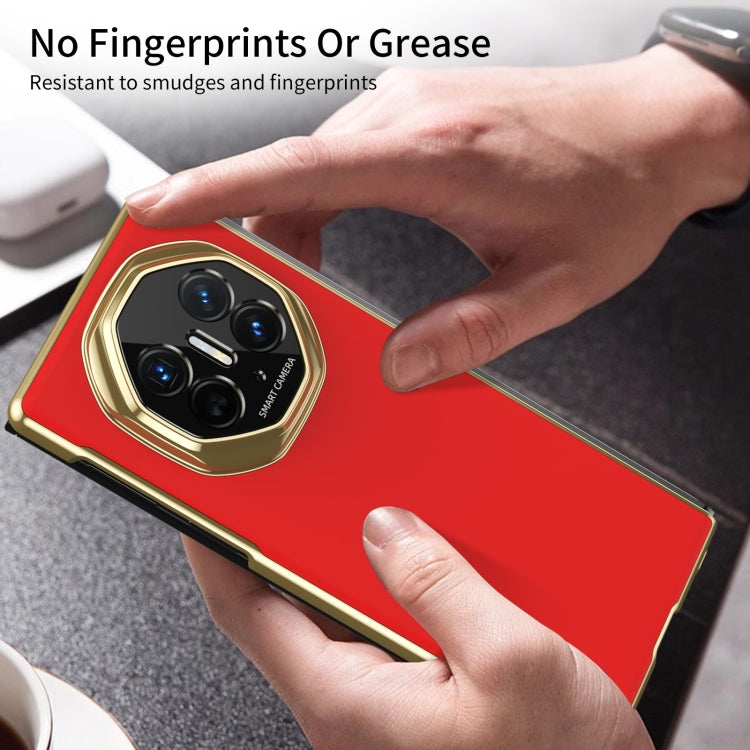 For Huawei Mate XT Ultimate Design Integrated AG Frosted Vacuum Plating Phone Case(Red) - Huawei Cases by PMC TechLife | Online Shopping South Africa | PMC TechLife | Buy Now Pay Later Mobicred