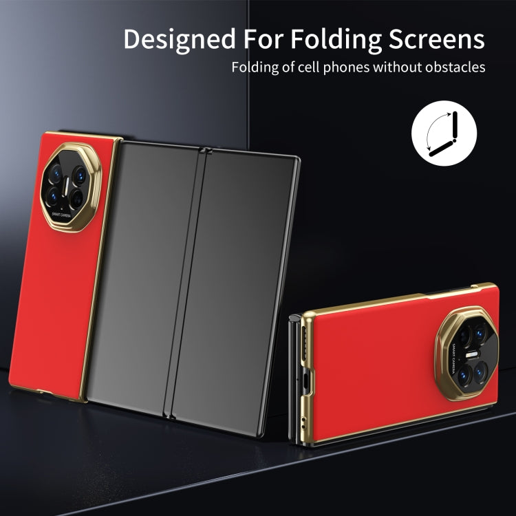 For Huawei Mate XT Ultimate Design Integrated AG Frosted Vacuum Plating Phone Case(Red) - Huawei Cases by PMC TechLife | Online Shopping South Africa | PMC TechLife | Buy Now Pay Later Mobicred