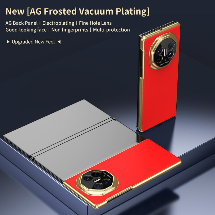 For Huawei Mate XT Ultimate Design Integrated AG Frosted Vacuum Plating Phone Case(Red) - Huawei Cases by PMC TechLife | Online Shopping South Africa | PMC TechLife | Buy Now Pay Later Mobicred
