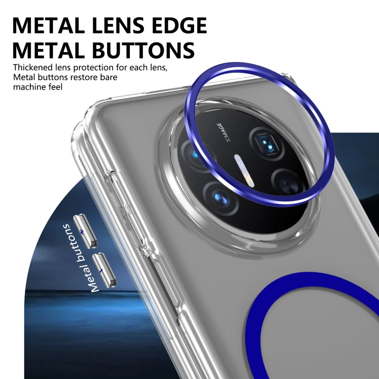 For Huawei Mate X3 lce Folding Series MagSafe Integrated Clear PC Phone Case(Royal Blue) - Huawei Cases by PMC TechLife | Online Shopping South Africa | PMC TechLife | Buy Now Pay Later Mobicred