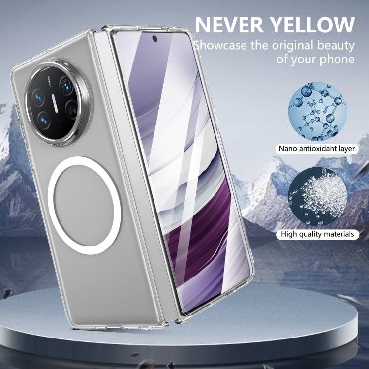 For Huawei Mate X3 lce Folding Series MagSafe Integrated Clear PC Phone Case(Silver) - Huawei Cases by PMC TechLife | Online Shopping South Africa | PMC TechLife | Buy Now Pay Later Mobicred