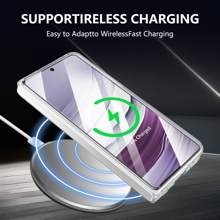 For Huawei Mate X3 lce Folding Series MagSafe Integrated Clear PC Phone Case(Silver) - Huawei Cases by PMC TechLife | Online Shopping South Africa | PMC TechLife | Buy Now Pay Later Mobicred