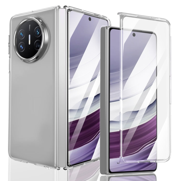 For Huawei Mate X3 lce Folding Series Integrated Clear PC Phone Case(Silver) - Huawei Cases by PMC TechLife | Online Shopping South Africa | PMC TechLife | Buy Now Pay Later Mobicred