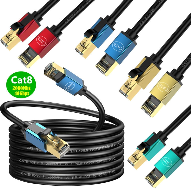 5m Home Fiber Bandwidth 10 Gigabit CAT8 Network Cable(Blue) - free shipping - PMC TechLife - Order now!