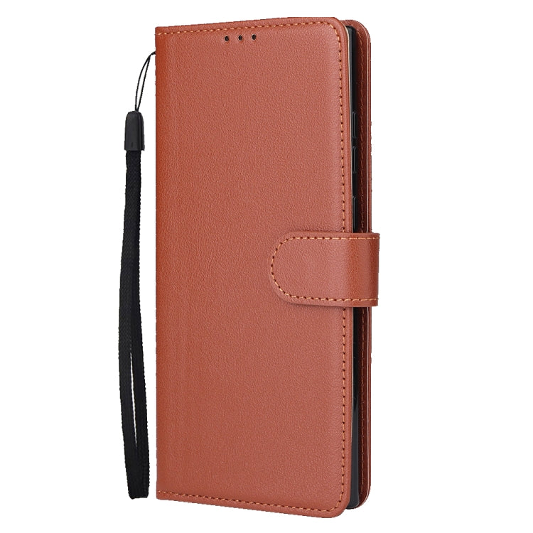 For Samsung Galaxy S25 Ultra 5G 3-Card Slots Multifunctional Leather Phone Case(Brown) - Galaxy S25 Ultra 5G Cases by PMC Jewellery | Online Shopping South Africa | PMC Jewellery | Buy Now Pay Later Mobicred