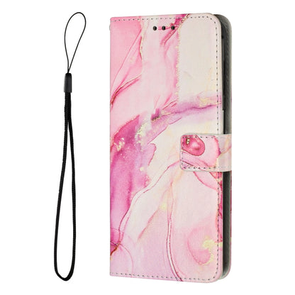 For Samsung Galaxy S25 Ultra 5G Painted Marble Pattern Leather Phone Case(Rose Gold) - Galaxy S25 Ultra 5G Cases by PMC Jewellery | Online Shopping South Africa | PMC Jewellery | Buy Now Pay Later Mobicred