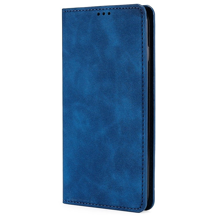 For Samsung Galaxy S25 Ultra 5G Skin Feel Magnetic Leather Phone Case(Blue) - Galaxy S25 Ultra 5G Cases by PMC Jewellery | Online Shopping South Africa | PMC Jewellery | Buy Now Pay Later Mobicred