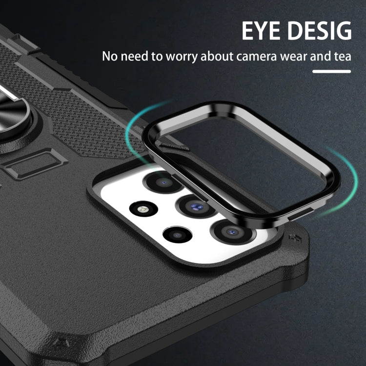 For Samsung Galaxy S25 Ultra 5G Ring Holder Armor Hybrid Phone Case(Black) - Galaxy S25 Ultra 5G Cases by PMC Jewellery | Online Shopping South Africa | PMC Jewellery | Buy Now Pay Later Mobicred