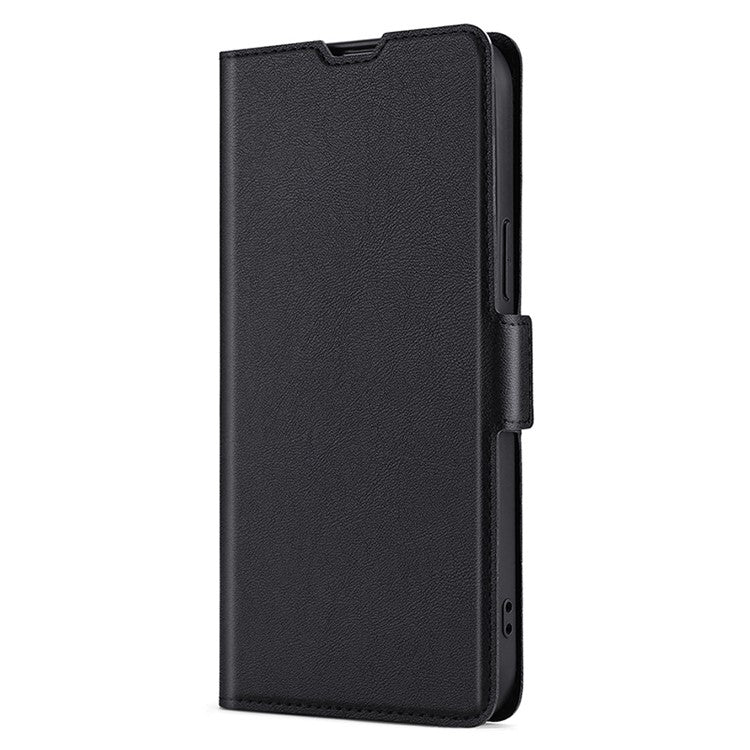 For Samsung Galaxy S25+ 5G Ultra-thin Voltage Side Buckle Horizontal Flip Leather Phone Case(Black) - Galaxy S25+ 5G Cases by PMC Jewellery | Online Shopping South Africa | PMC Jewellery | Buy Now Pay Later Mobicred