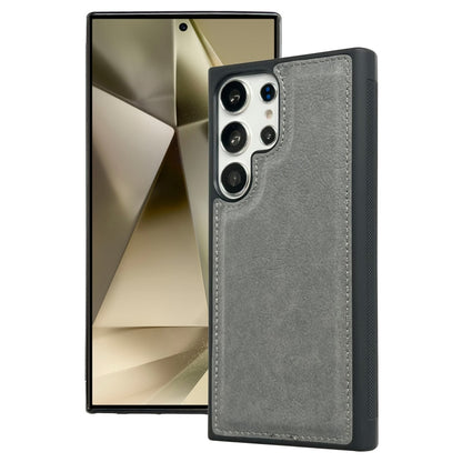 For Samsung Galaxy S25 Ultra 5G Cowhide Texture Back Cover Phone Case(Grey) - Galaxy S25 Ultra 5G Cases by PMC Jewellery | Online Shopping South Africa | PMC Jewellery | Buy Now Pay Later Mobicred