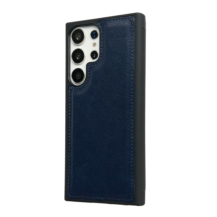 For Samsung Galaxy S25+ 5G Cowhide Texture Back Cover Phone Case(Royal Blue) - Galaxy S25+ 5G Cases by PMC Jewellery | Online Shopping South Africa | PMC Jewellery | Buy Now Pay Later Mobicred