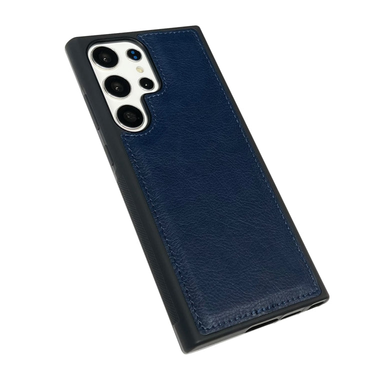 For Samsung Galaxy S25+ 5G Cowhide Texture Back Cover Phone Case(Royal Blue) - Galaxy S25+ 5G Cases by PMC Jewellery | Online Shopping South Africa | PMC Jewellery | Buy Now Pay Later Mobicred
