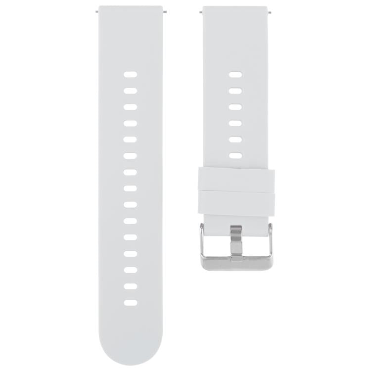 22mm Solid Color Steel Buckle Silicone Watch Band(Starlight) - 22mm Bands by PMc TechLife | Online Shopping South Africa | PMc TechLife | Buy Now Pay Later Mobicred