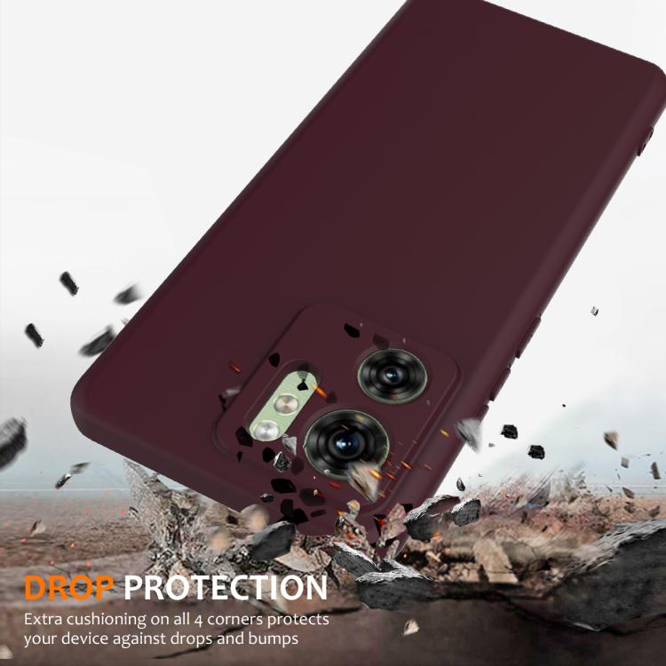 For Motorola Edge 40 Shockproof Silicone Magsafe Phone Case(Plum Color) - free shipping - PMC TechLife - Order now!