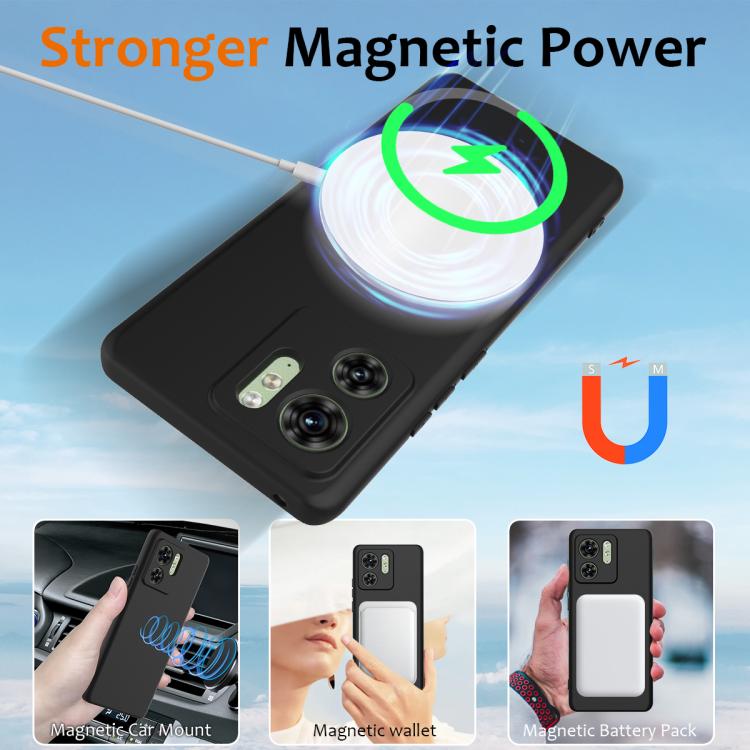 For Motorola Edge 2023 Shockproof Silicone Magsafe Phone Case(Black) - free shipping - PMC TechLife - Order now!