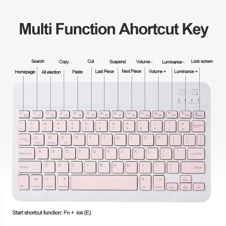For OPPO Pad 3 / Pad 2 Candy Color Bluetooth Keyboard Leather Case, Square Keys(Black) - Others Keyboard by PMC TechLife | Online Shopping South Africa | PMC TechLife | Buy Now Pay Later Mobicred