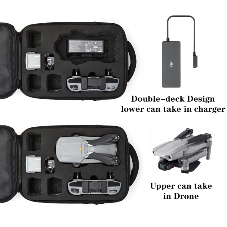 LINGSHI For DJI Mavic Air 2 Heightened Portable Shoulder Storage Bag Protective Box(Black) - Backpacks & Bags by PMC Jewellery | Online Shopping South Africa | PMC Jewellery | Buy Now Pay Later Mobicred