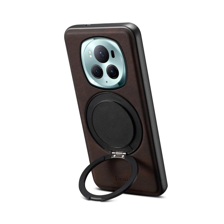 For Honor Magic6 Pro Denior A14 Skin Feel Rotating Holder MagSafe Phone Case(Brown) - free shipping - PMC TechLife - Order now!