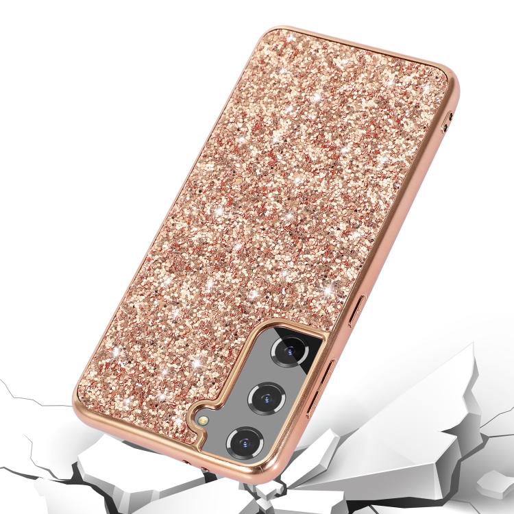 For Samsung Galaxy S25 5G Glitter Powder Shockproof TPU Phone Case(Silver) - Galaxy S25 5G Cases by PMC Jewellery | Online Shopping South Africa | PMC Jewellery | Buy Now Pay Later Mobicred