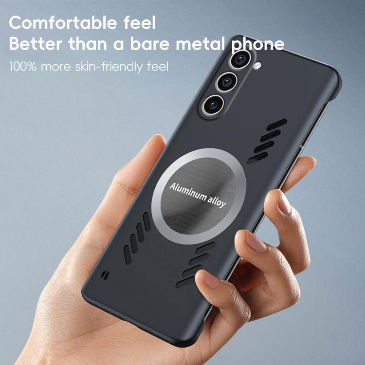 For Samsung Galaxy S23+ 5G All-inclusive Lens Frameless Graphene Cooling Phone Case(Black) - Galaxy S23+ 5G Cases by PMc TechLife | Online Shopping South Africa | PMc TechLife | Buy Now Pay Later Mobicred
