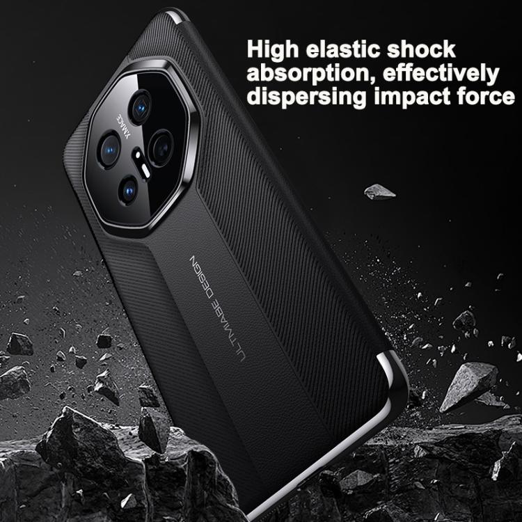 For Huawei Pura 70 Smart View Window Imitation Ultimate Design Phone Case(Gold) - Huawei Cases by PMC TechLife | Online Shopping South Africa | PMC TechLife | Buy Now Pay Later Mobicred
