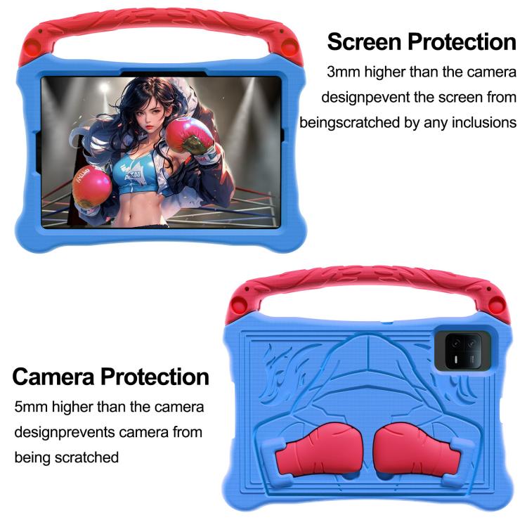 For Huawei MatePad SE 11 2024 Boxing Series Kickstand EVA Shockproof Tablet Case with Shoulder Strap(Blue Red) - free shipping - PMC TechLife - Order now!
