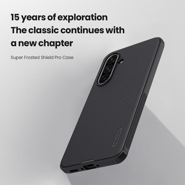 For Samsung Galaxy A36 5G NILLKIN Super Frosted Shield Pro PC + TPU Phone Case(Black) - Galaxy Phone Cases by NILLKIN | Online Shopping South Africa | PMc TechLife | Buy Now Pay Later Mobicred