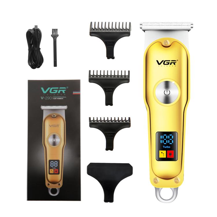 VGR V-290 Portable Mini USB Electric Hair Clipper with Digital Display(Gold) - free shipping - PMC TechLife - Order now!
