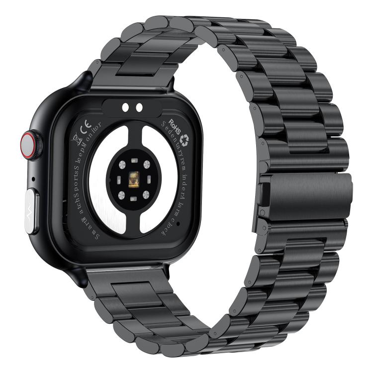TK17 1.91 inch Horizontal Screen Steel Strap Smart Watch Supports ECG Electrocardiogram(Black) - free shipping - PMC TechLife - Order now!