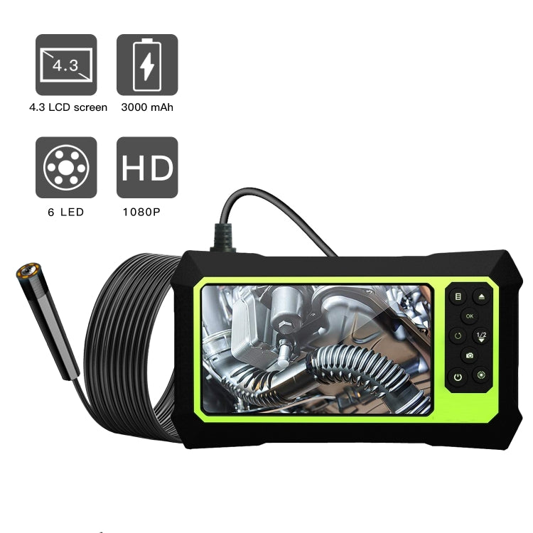 8mm 1080P IP68 Waterproof 4.3 inch Screen Single Camera Digital Endoscope, Line Length:7m -  by PMC Jewellery | Online Shopping South Africa | PMC Jewellery | Buy Now Pay Later Mobicred