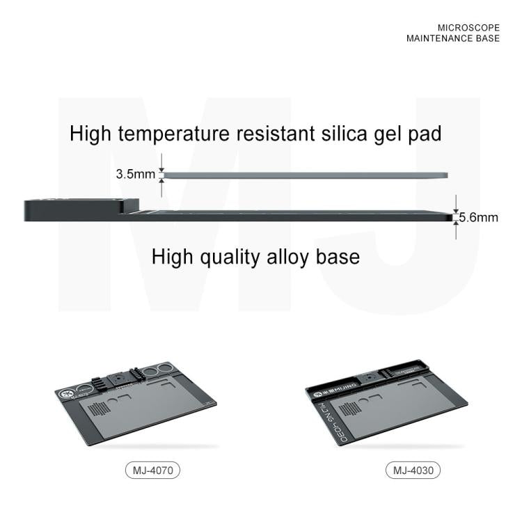 Mijing Fixed Rod Diameter 32mm Universal Microscope Aluminum Alloy Big Base, Mold:MJ-4030 - free shipping - PMC TechLife - Order now!