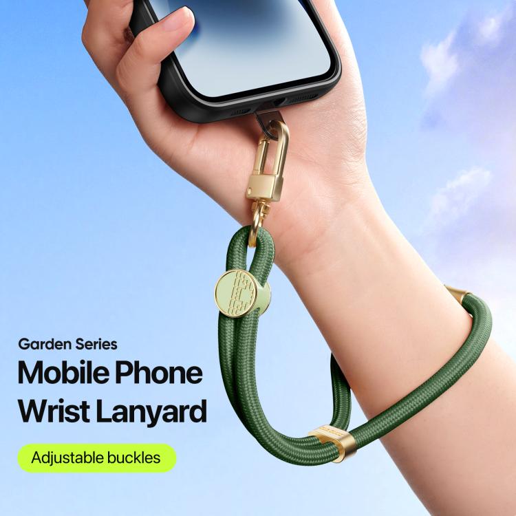 DUX DUCIS Garden Series Tile Pattern Adjustable Short Phone Lanyard(Army Green) - Lanyards & Wrist Straps by DUX DUCIS | Online Shopping South Africa | PMc TechLife | Buy Now Pay Later Mobicred