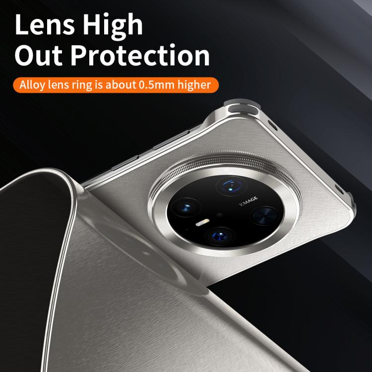 For Huawei Mate 70 Pro Micro Frosted Metal Phone Case(Titanium) - Huawei Cases by PMC TechLife | Online Shopping South Africa | PMC TechLife | Buy Now Pay Later Mobicred