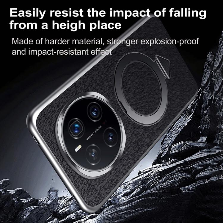 For Honor Magic7 SULADA Top Grain Leather MagSafe Magnetic Holder Phone Case(Brown) - Honor Cases by SULADA | Online Shopping South Africa | PMC TechLife | Buy Now Pay Later Mobicred