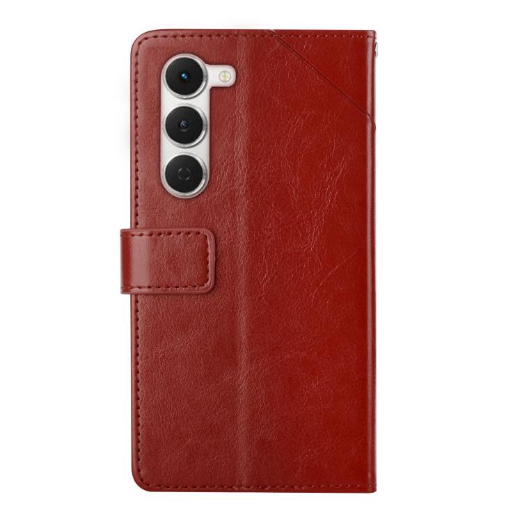 For Tecno Spark 40 Pro 4G Y-shaped Pattern Flip Leather Phone Case(Brown) - free shipping - PMC TechLife - Order now!