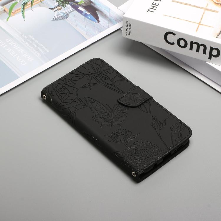 For Tecno Spark 40 Pro 4G Skin Feel Butterfly Embossed Flip Leather Phone Case(Black) - free shipping - PMC TechLife - Order now!