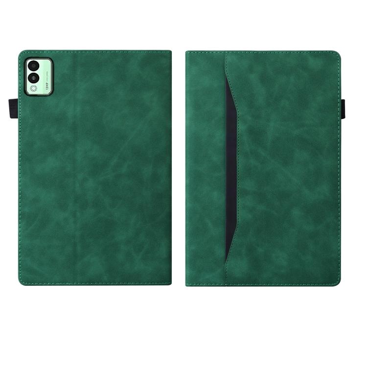 For Tecno Megapad 11 2024 Splicing Shockproof Leather Tablet Case(Green) - Others by PMC TechLife | Online Shopping South Africa | PMC TechLife | Buy Now Pay Later Mobicred