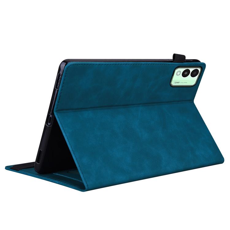 For Tecno Megapad 11 2024 Splicing Shockproof Leather Tablet Case(Blue) - Others by PMC TechLife | Online Shopping South Africa | PMC TechLife | Buy Now Pay Later Mobicred