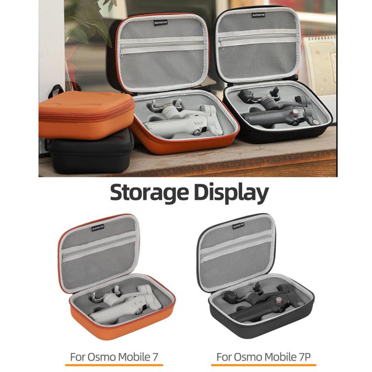 For DJI Osmo Mobile 7P Sunnylife Portable Carrying Case Mini Bag Handbag(Black) - free shipping - PMC TechLife - Order now!