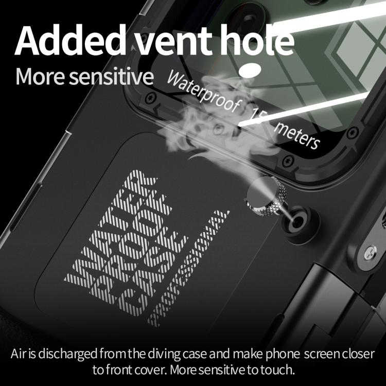 RedPepper 4th Generation Diving Protective Case, Waterproof depth: 15m(Black) - Waterproof Bag by RedPepper | Online Shopping South Africa | PMc TechLife | Buy Now Pay Later Mobicred