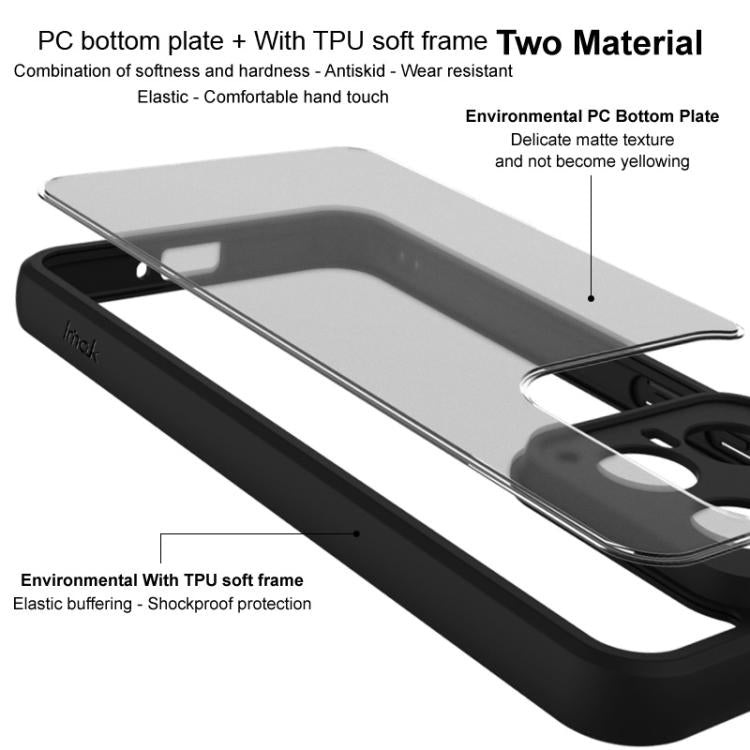 For iPhone 16e imak UX-9B Series Four Corners Tiny Airbag Shockproof Phone Case(Black) - free shipping - PMc TechLife - Order now!