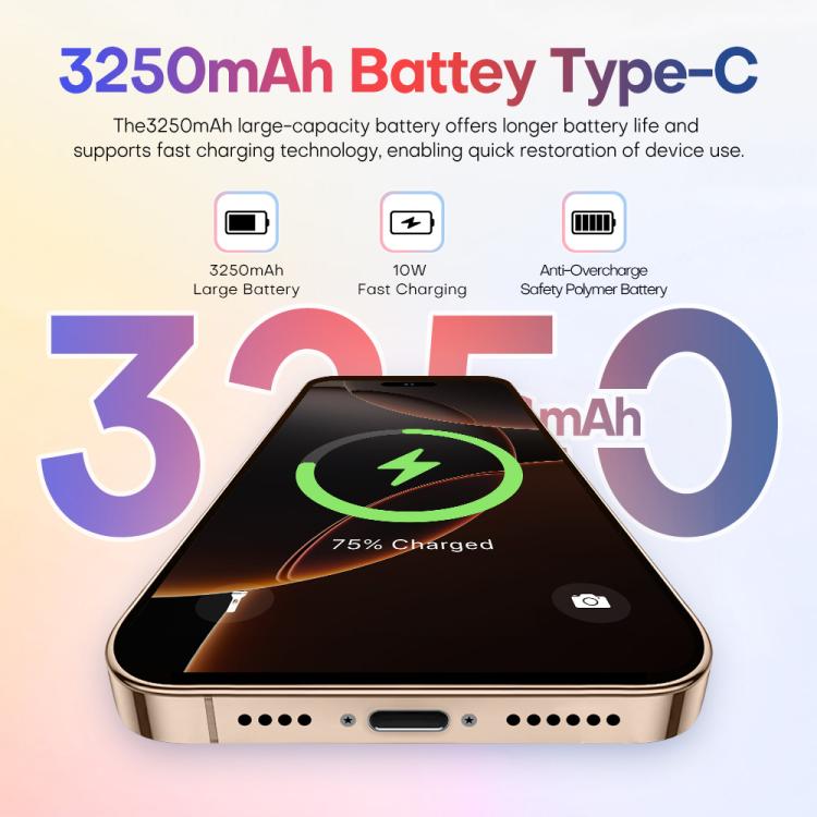 A88 / i16 Pro Max, 2GB+16GB, 6.6 inch Android 8.1 MTK6580A Quad Core, OTG, Network: 3G, Dual SIM, Plug:US Plug(Titanium Grey) - free shipping - PMc TechLife - Order now!
