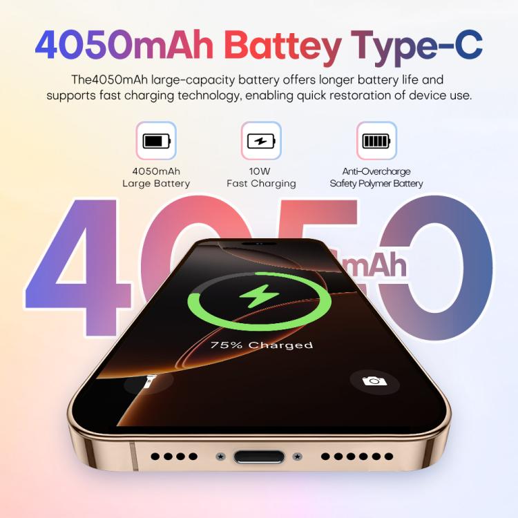 A88A / i16 Pro Max, 6GB+64GB, 6.6 inch Android 12 MTK6762 Helio G25 Octa Core, NFC, OTG, Network: 4G, Dual SIM, Plug:EU Plug(Titanium Grey) - free shipping - PMc TechLife - Order now!