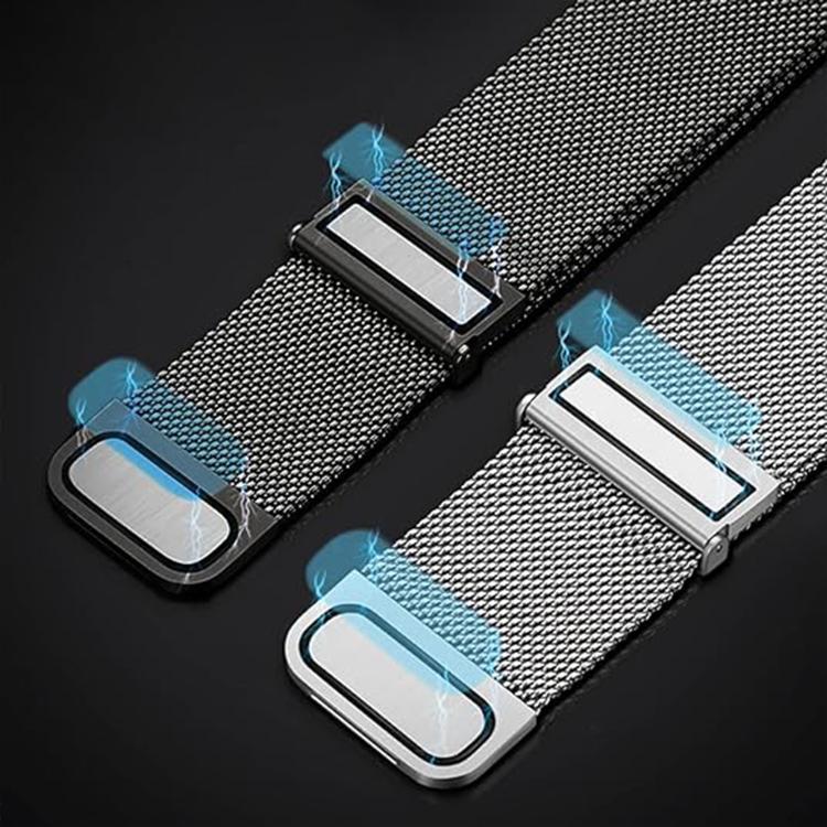 Kalebol 20mm Universal Loop Double Magnetic Buckle Milanese Strap(Graphite Grey) - free shipping - PMc TechLife - Order now!