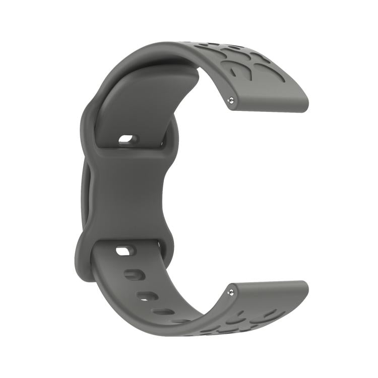 20mm Kalebol Leopard Print Butterfly Buckle Silicone Watch Band(Space Grey) - free shipping - PMc TechLife - Order now!