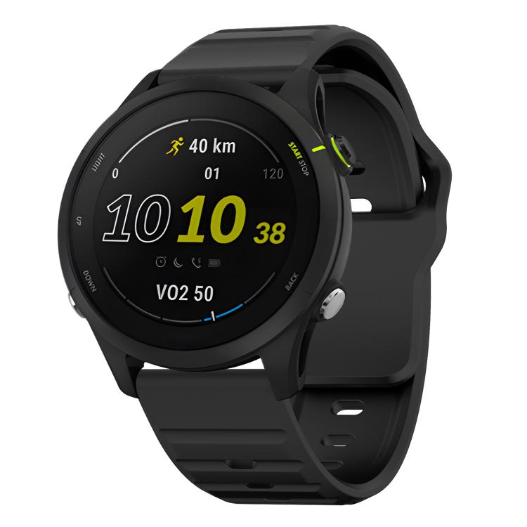 22mm Kalebol Wave Pattern Studded Buckle Silicone Watch Band(Black) - 22mm Bands by Kalebol | Online Shopping South Africa | PMc TechLife | Buy Now Pay Later Mobicred