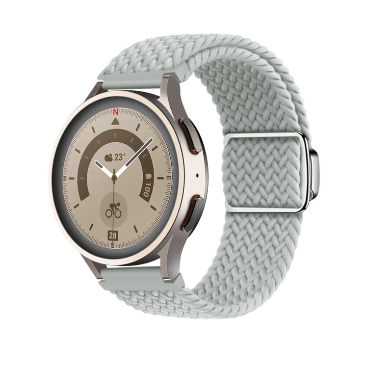 20mm Kalebol Nylon Braided Loop Magnetic Buckle Watch Band(Light Grey) - free shipping - PMc TechLife - Order now!