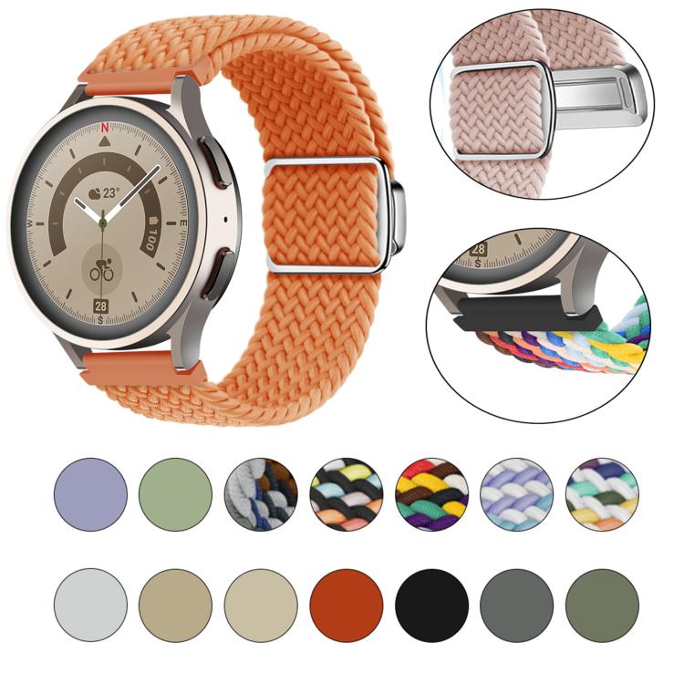 22mm Kalebol Nylon Braided Loop Magnetic Buckle Watch Band(Light Grey) - free shipping - PMc TechLife - Order now!