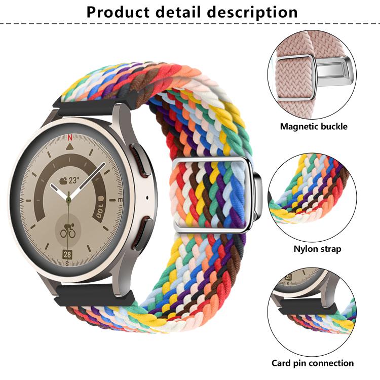 22mm Kalebol Nylon Braided Loop Magnetic Buckle Watch Band(Light Grey) - free shipping - PMc TechLife - Order now!