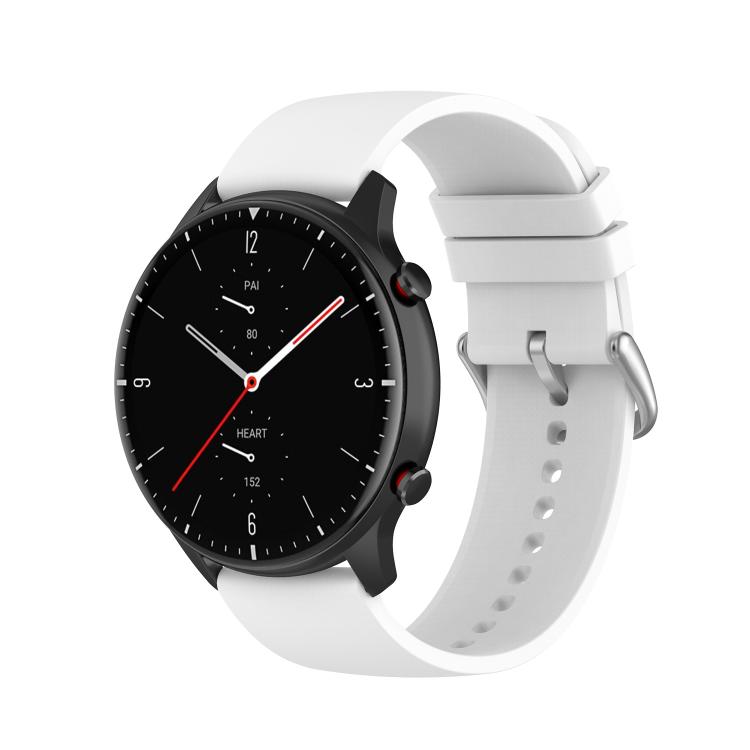 22mm Kalebol Round Tail Silicone Watch Band(White) - 22mm Bands by Kalebol | Online Shopping South Africa | PMc TechLife | Buy Now Pay Later Mobicred